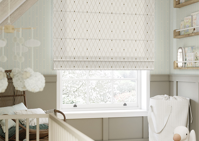 Puddle Down, Trellis Down - Roman Blind - Image 5